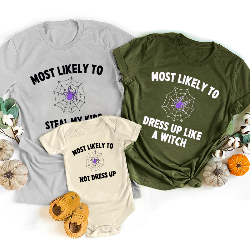 Most Likely To Personalized Halloween Matching Shirts