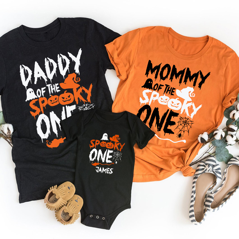 One Funny Spooky Halloween Family Matching Shirts