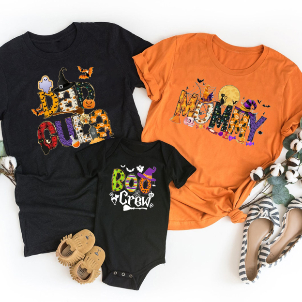 Pattern Halloween Family Matching Shirts
