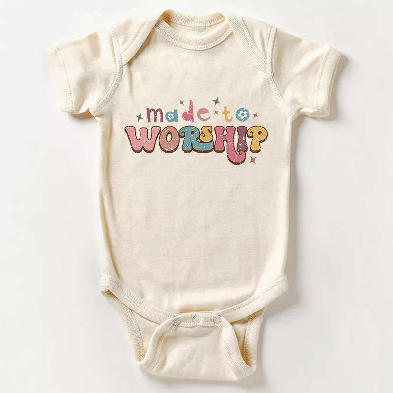 Made To Worship Bodysuit For Baby