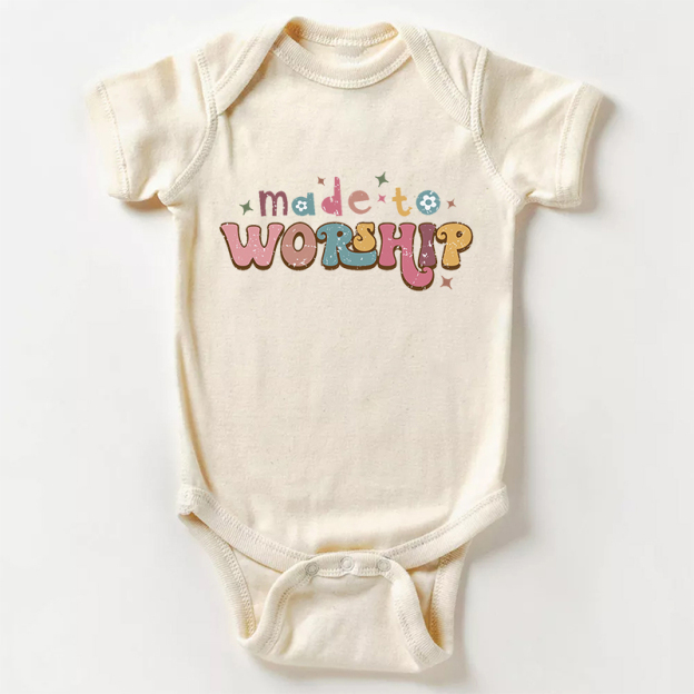 Made To Worship Bodysuit For Baby