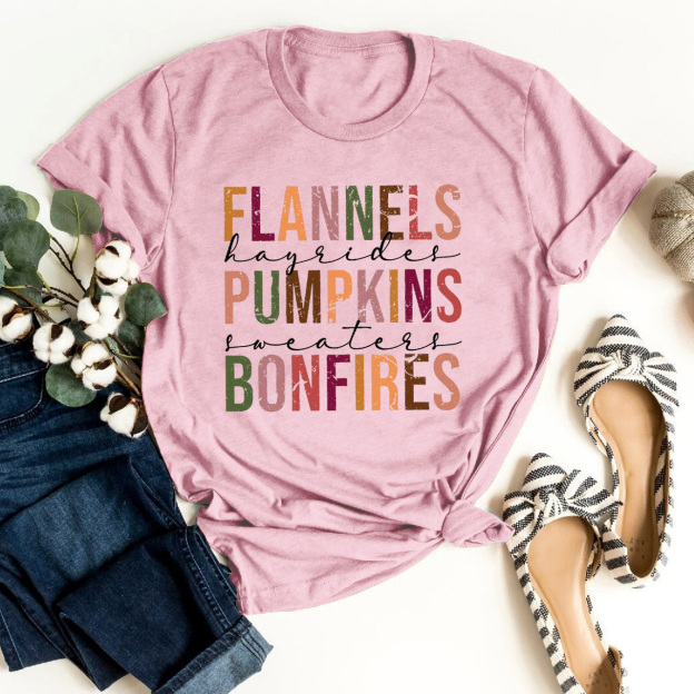 Flannels Pumpkins Bonfires Shirtll Shirts