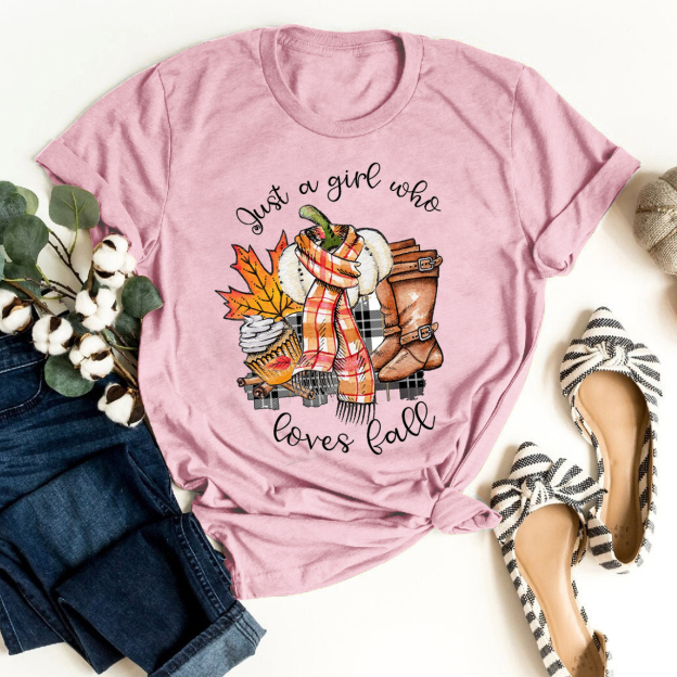 Just A Girl Who Loves Fall Shirts For Her