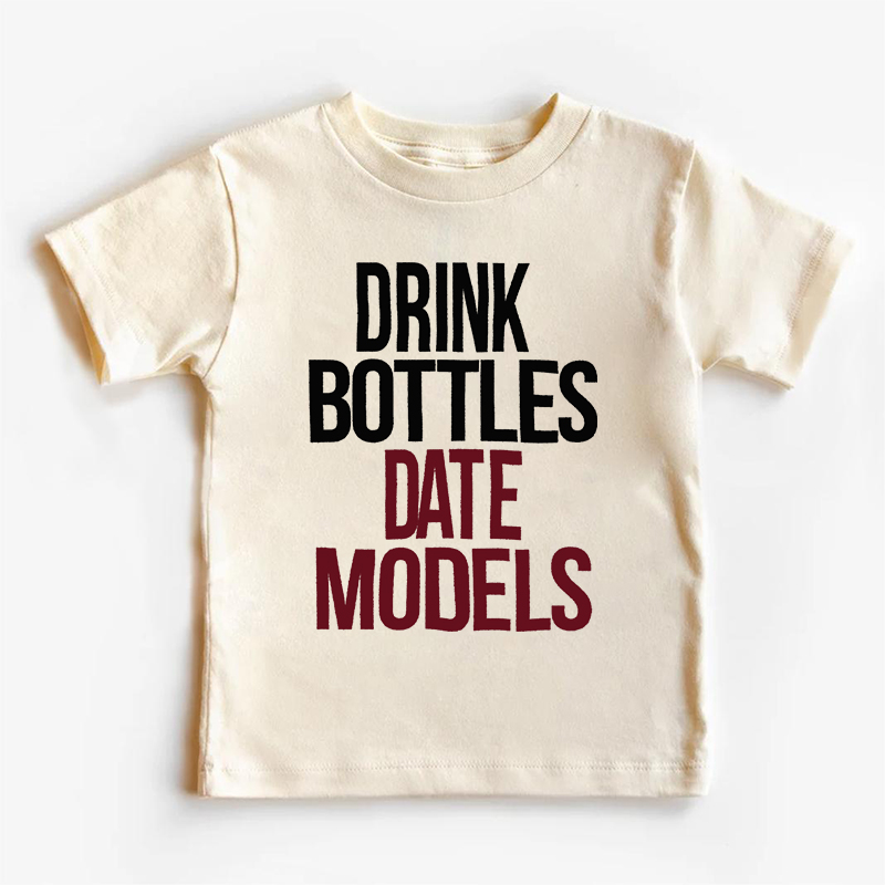 Drink Bottles Date Modles Kids Shirt