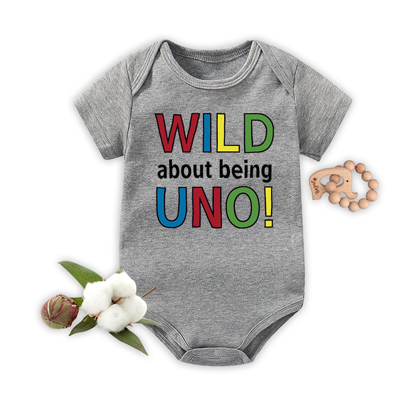 Wild About Being Uno Bodysuit For Baby