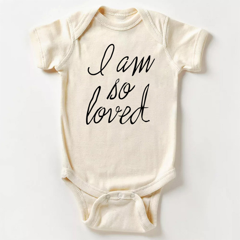 I Am So Loved Bodysuit For Baby