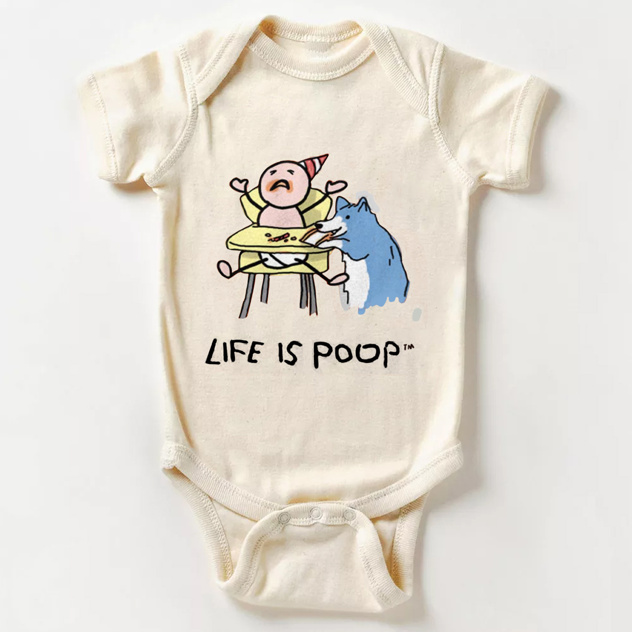 Life Is Poop Bodysuit For Baby