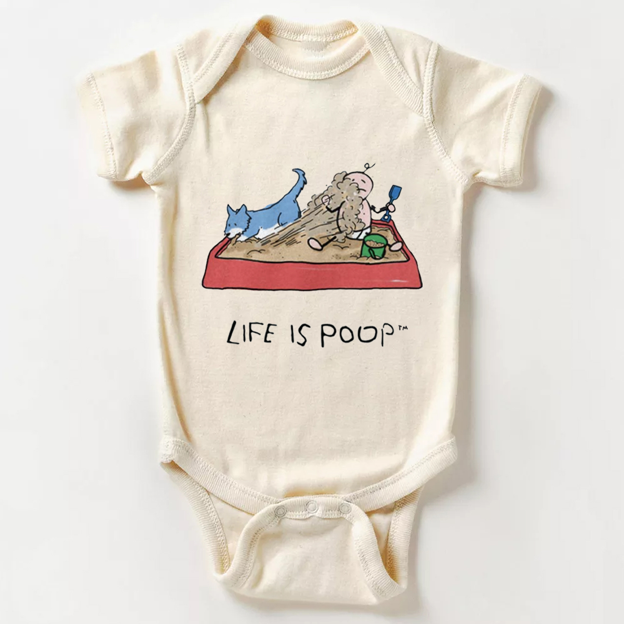 Life Is Poop Mud Bodysuit For Baby
