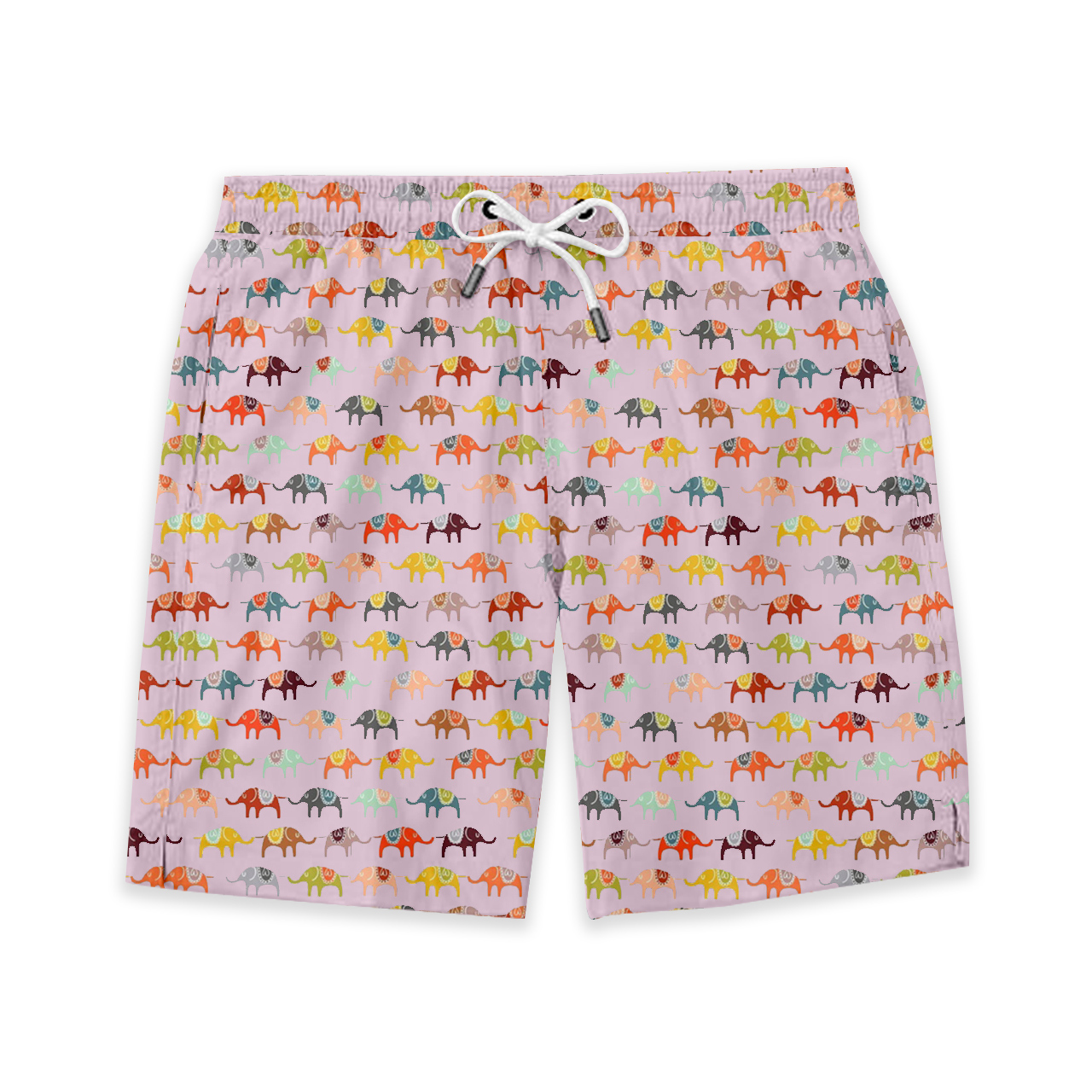 Colorful Elephant Kids Shorts