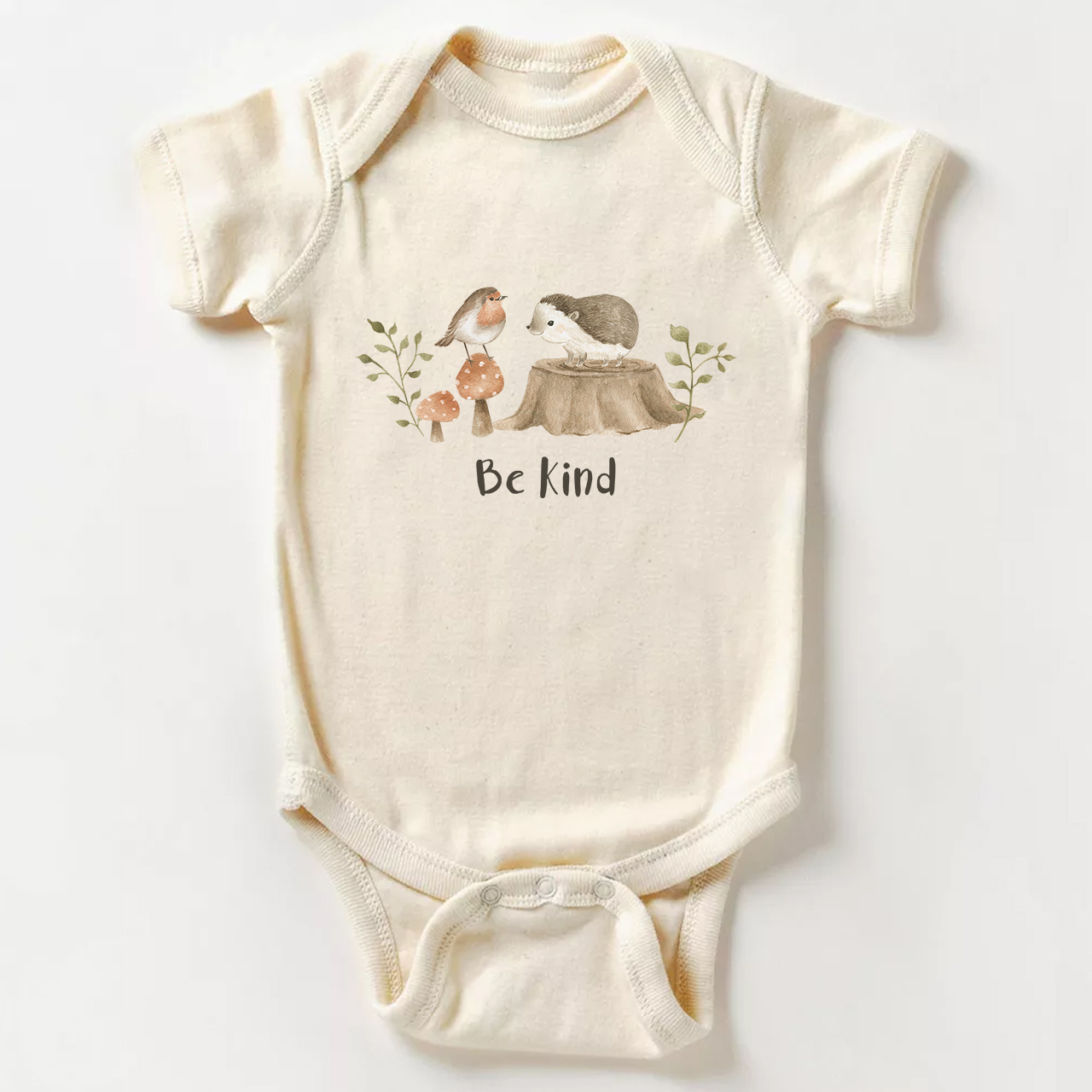 Be Kind Hedgehog Friend Baby Bodysuit