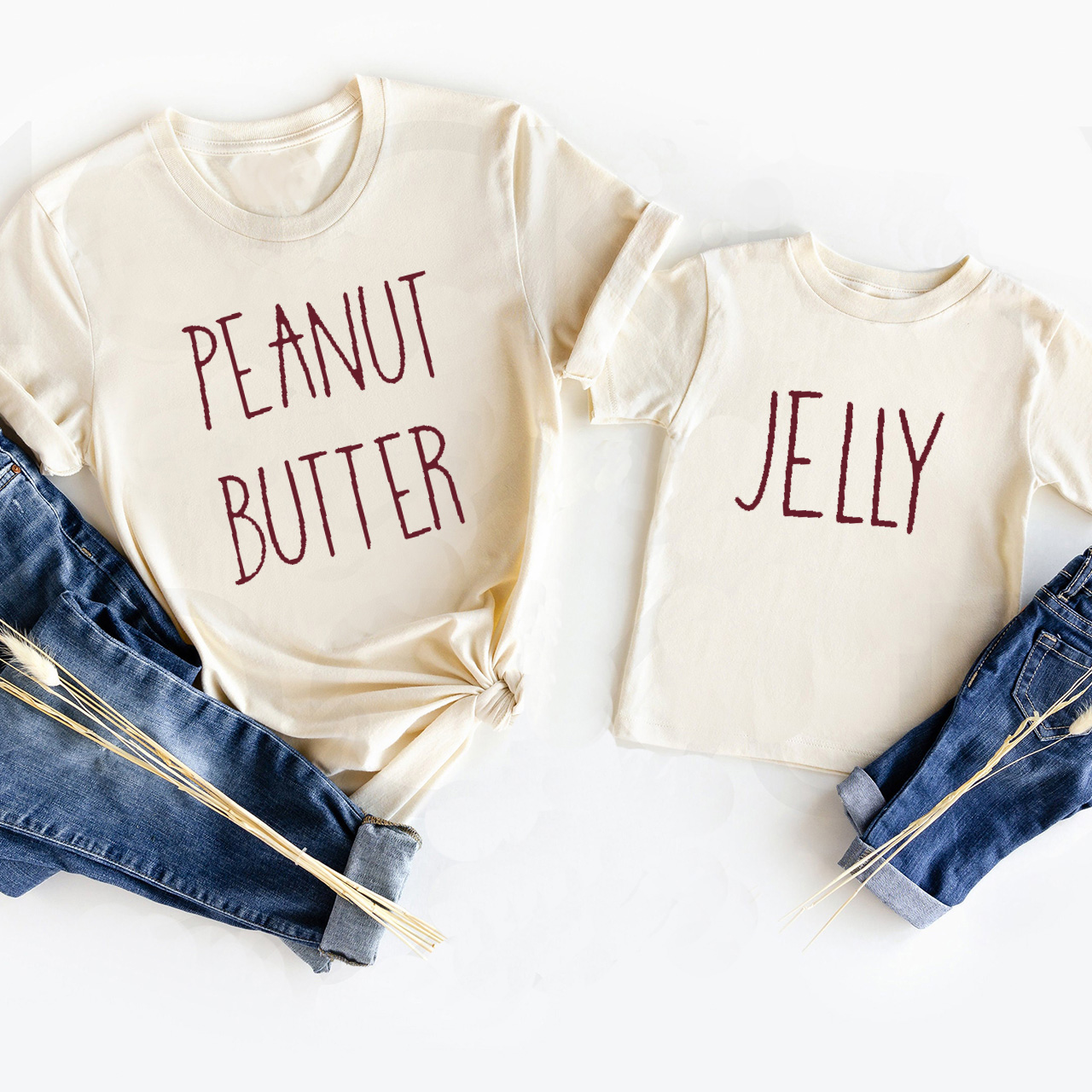 PEANUT BUTTER & JELLY Matching Tees For Mother's Day