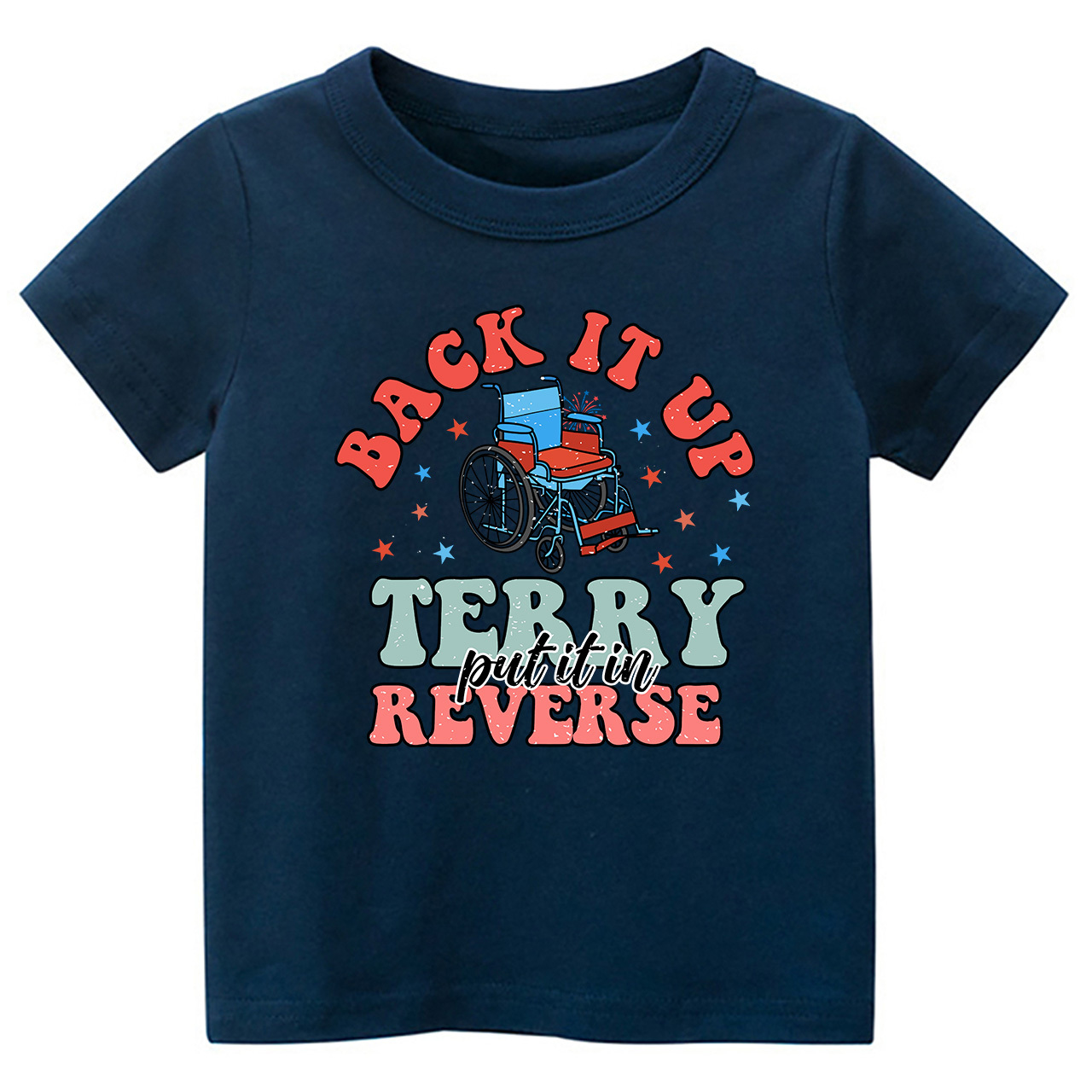 Back In UP Pew Independence Day Toddler Tees