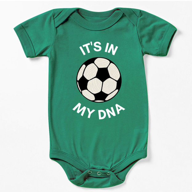 It's In My DNA Soccer Ball Baby Bodysuit