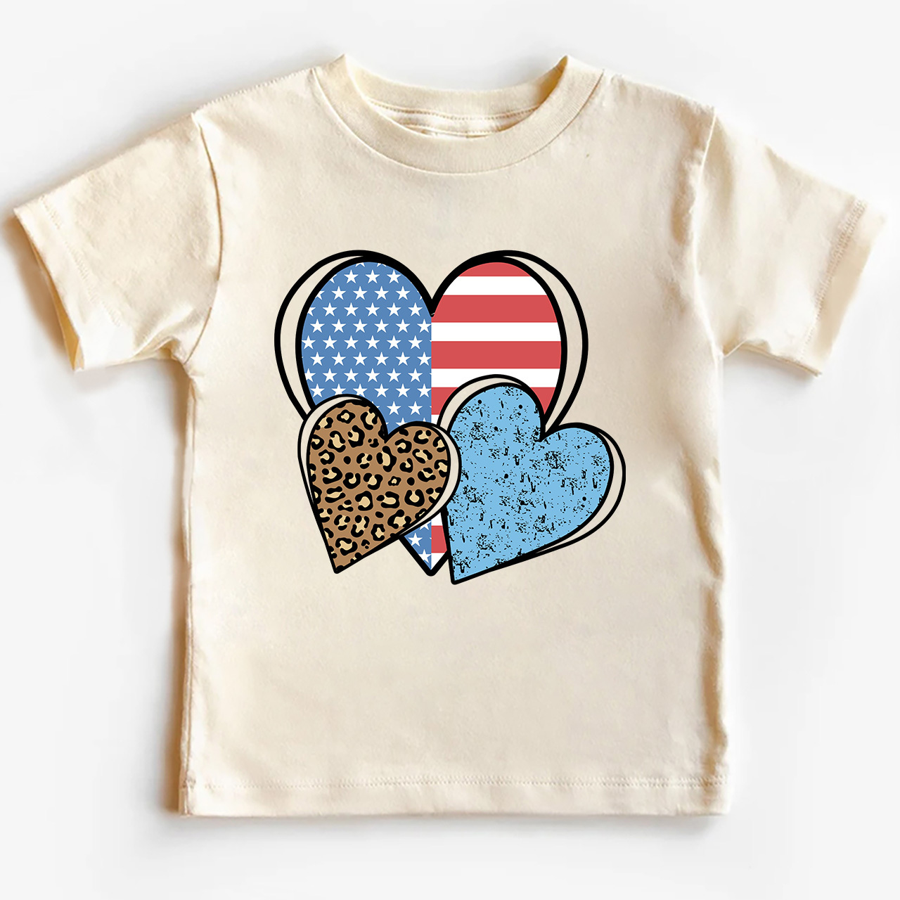Independence Day Heart Toddler Tees