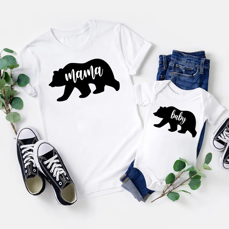 Papa Mama Baby Mom&Me Shirt