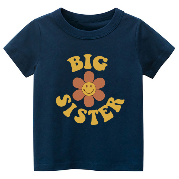 Big Sister Cute Vintage Toddler Shirt