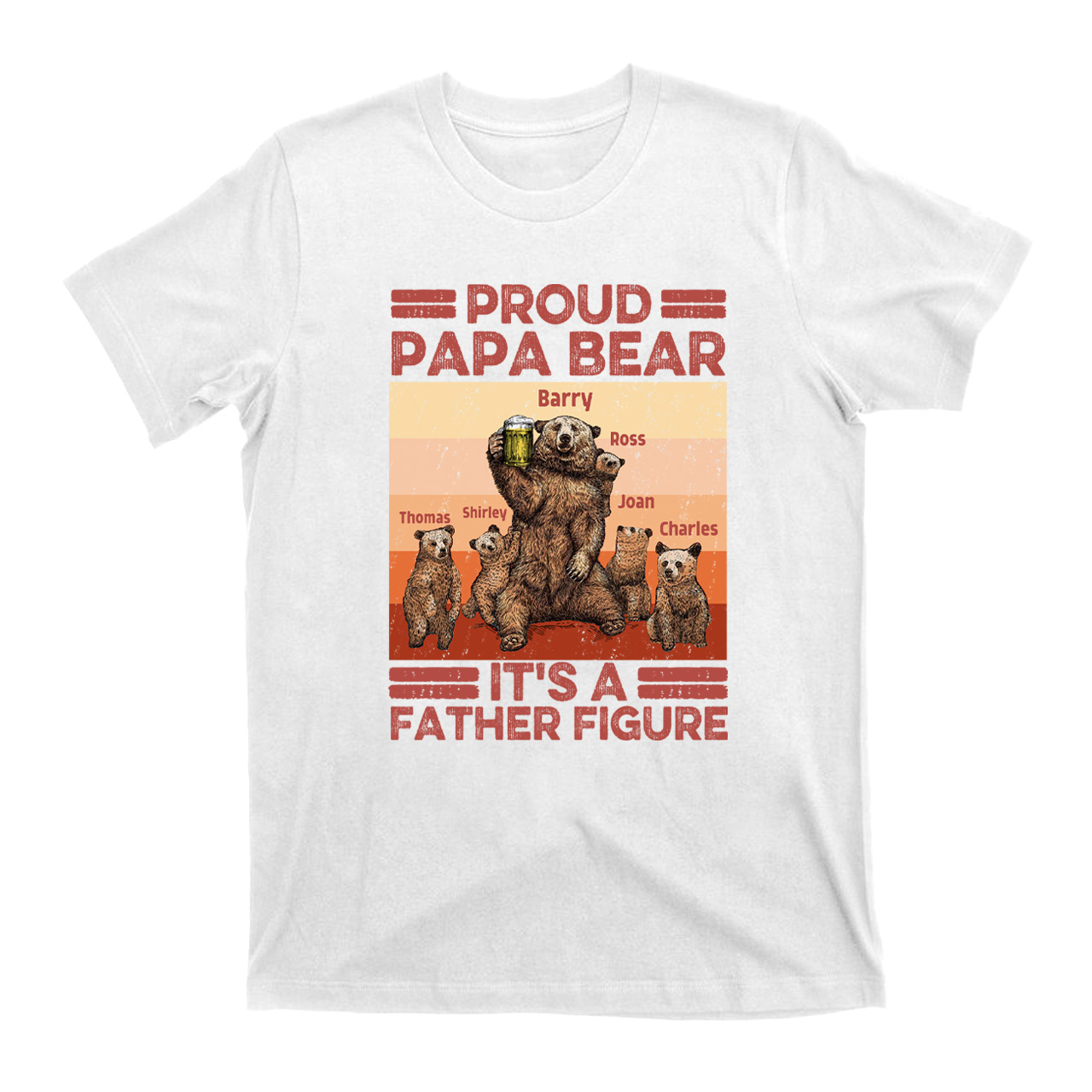 It's A Father Gigure Personzalized Father Funny Shirt
