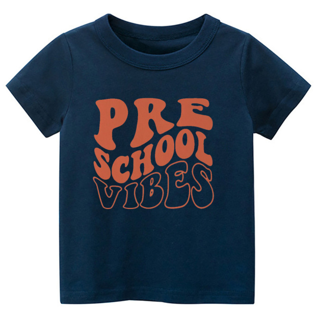Back to School - Preschool Vibes Kids Shirts