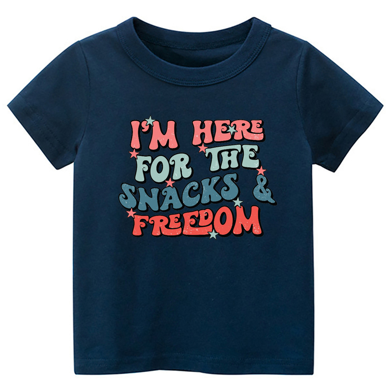 I'm Here For The Snacks & Freedom America Toddler Shirt