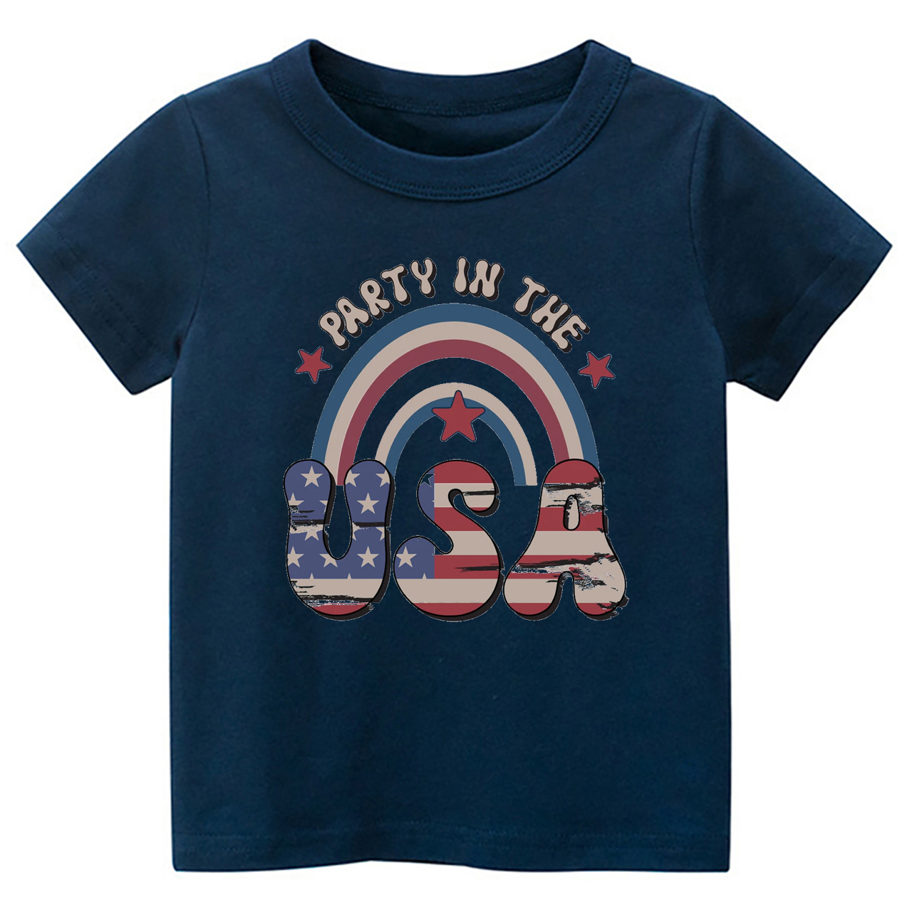 Party In USA Rainbow Toddler Shirt