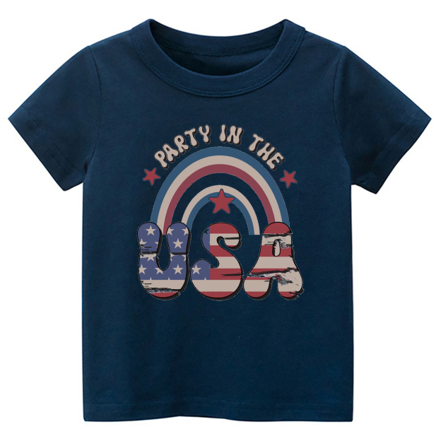 Party In USA Rainbow Toddler Shirt