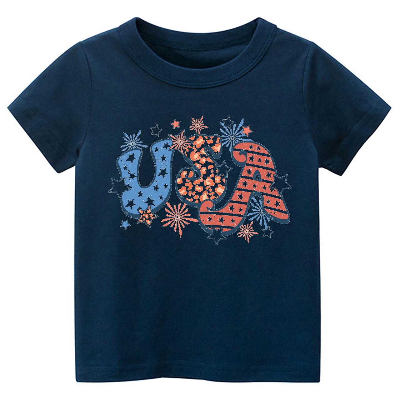 Retro USA Fireworks Stars Toddler Shirt