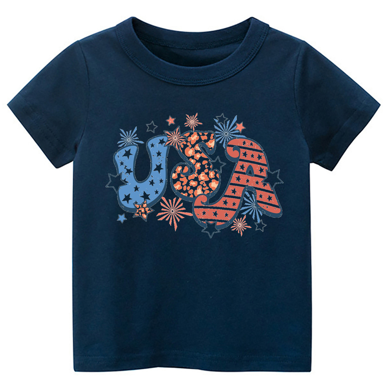 Retro USA Fireworks Stars Toddler Shirt