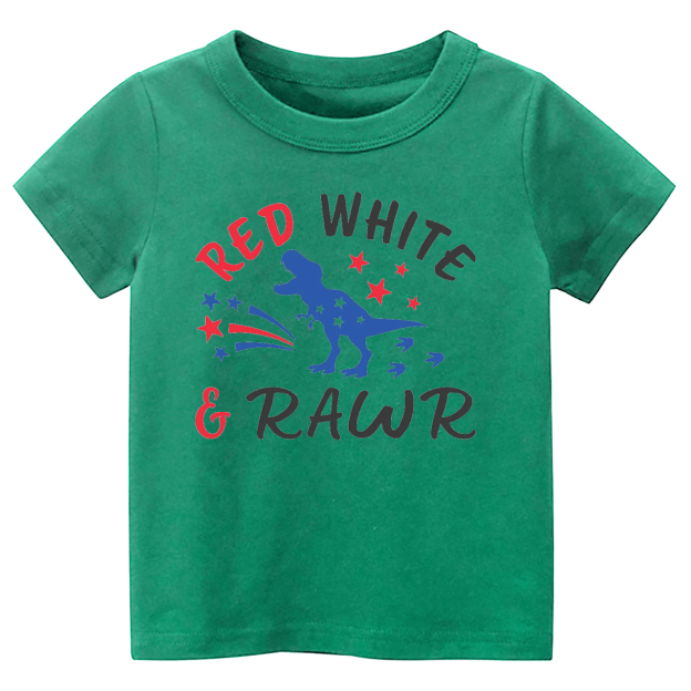 Red White And Rawr Toddler Shirt