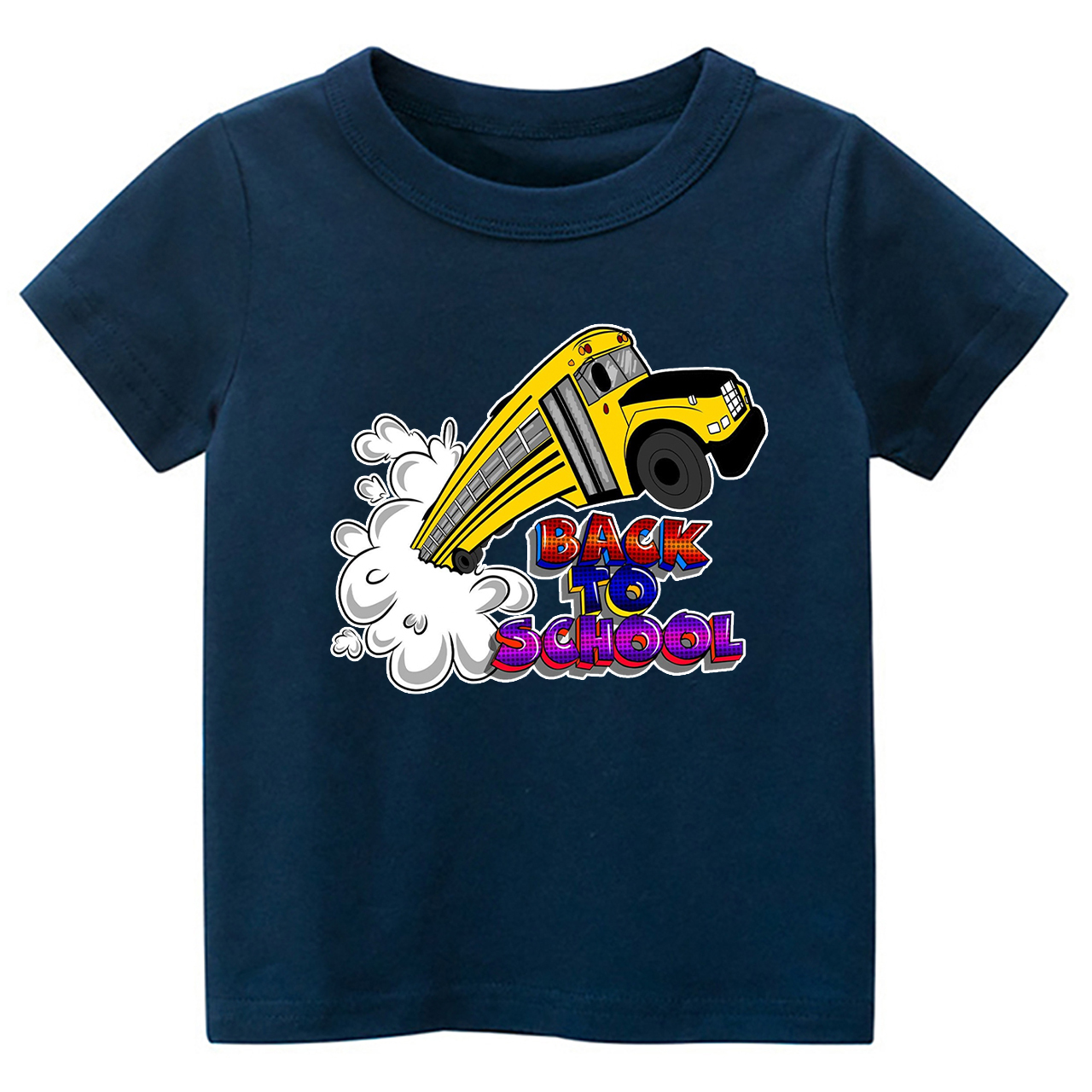 Colorful School Truck Kids Shirts
