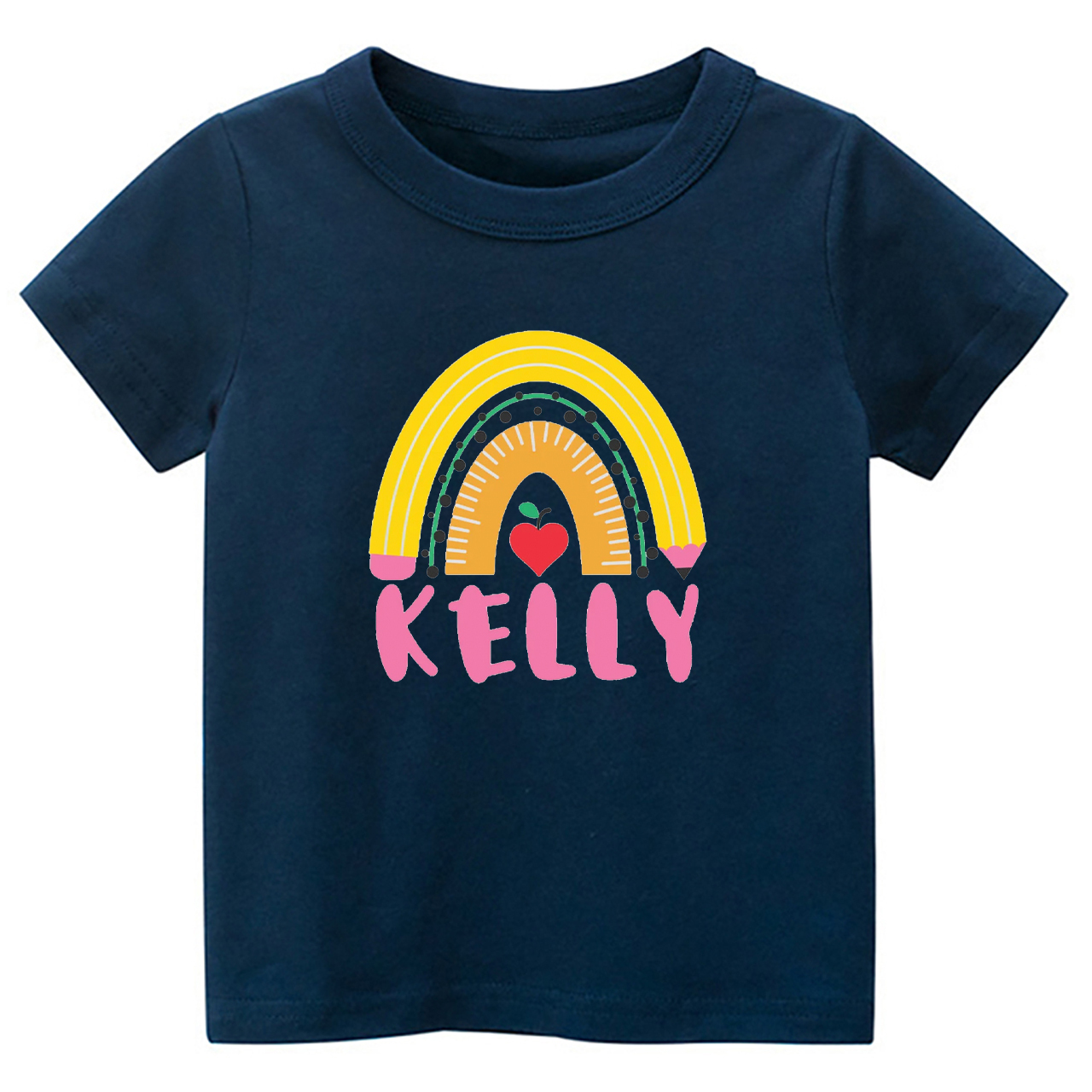 Personalized Pencil Rainbow Shirt Back To School
