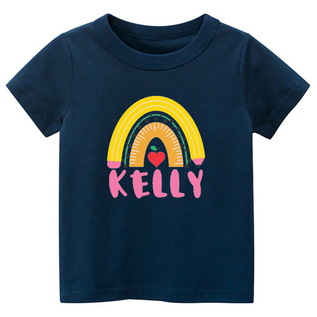 Personalized Pencil Rainbow Shirt Back To School