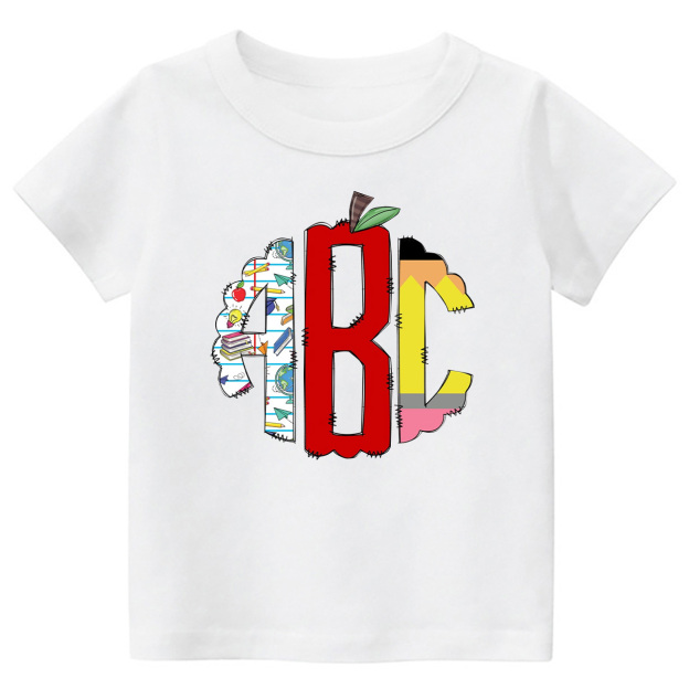 Toddler Back To School Print Shirt