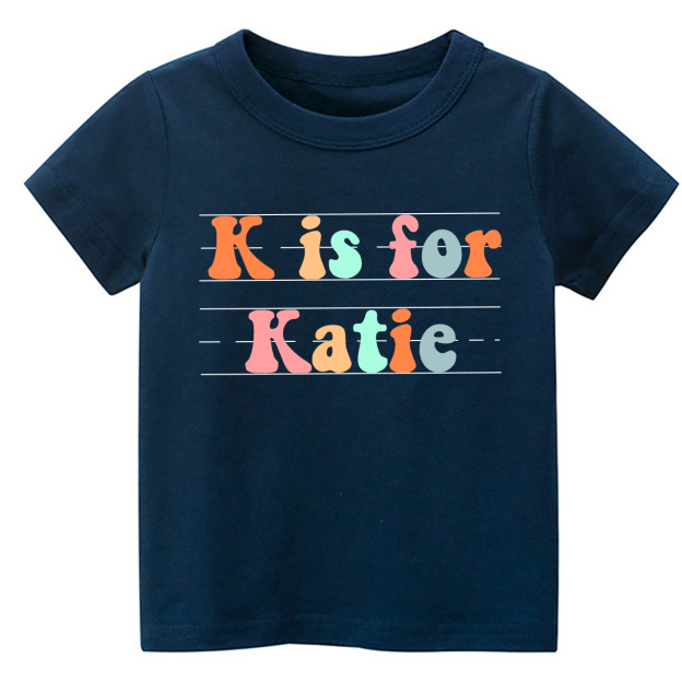  Personalized Alphabet Name Preschool Shirt For Kids
