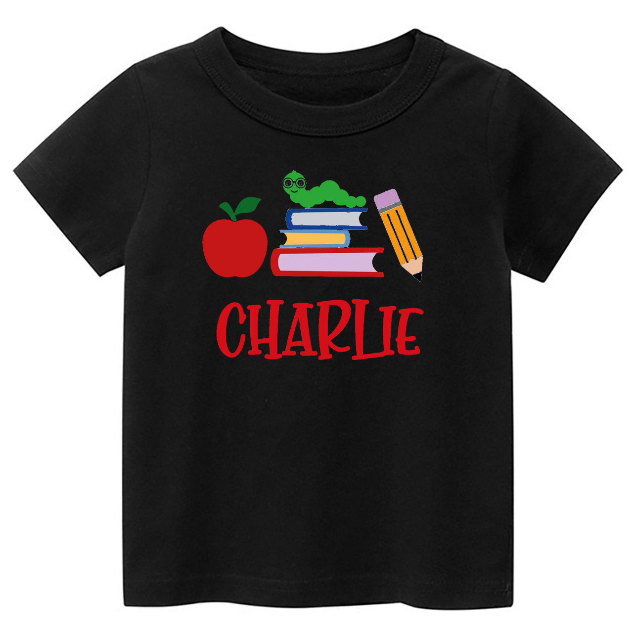 Caterpillar Back To School Custom Kids Shirts