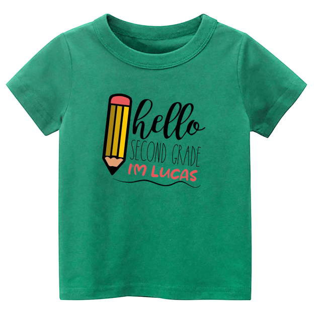 Personalized Hello XX Grade Kids Shirts