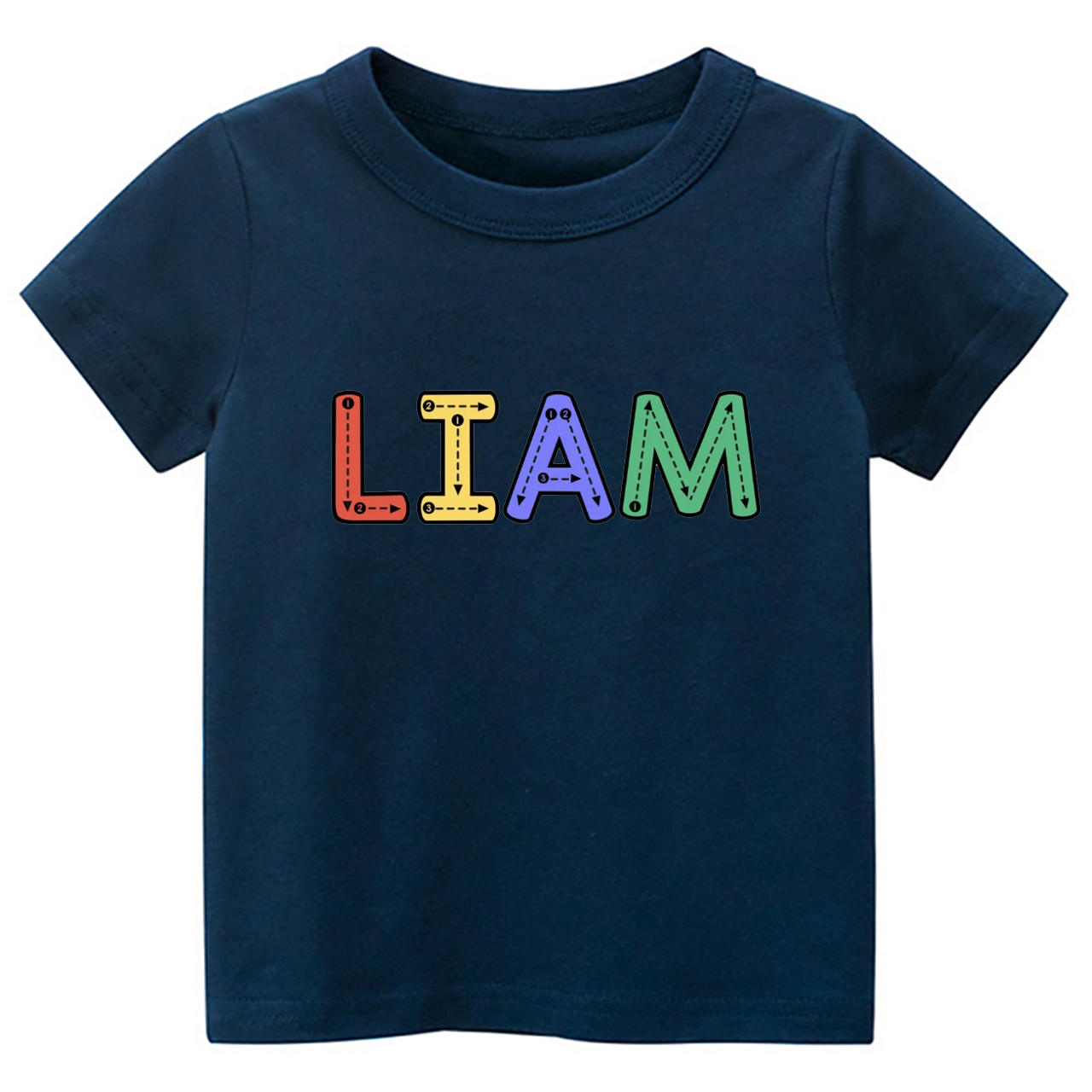Personalized Tracing Alphabet Name Back To School Kids Shirts