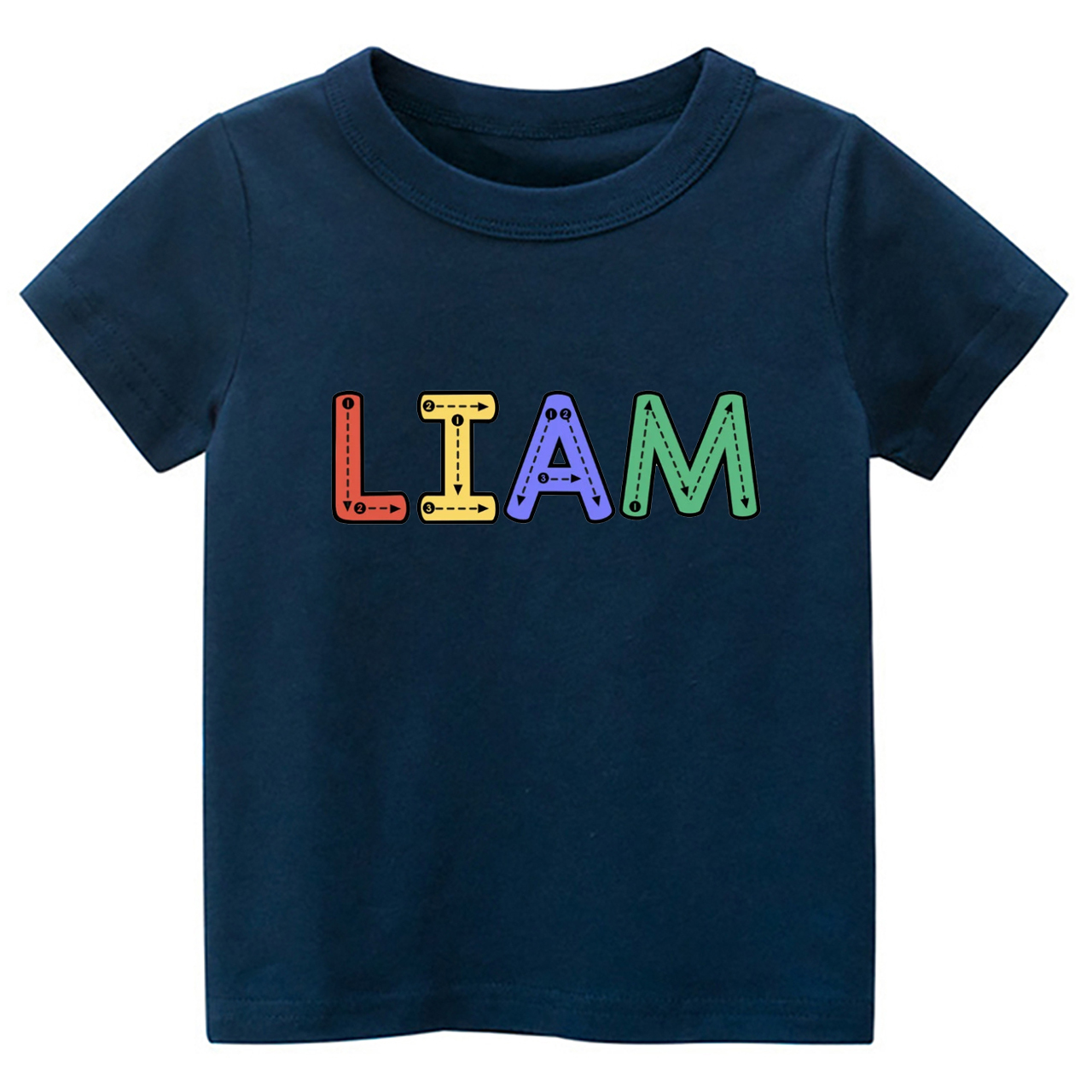 Personalized Tracing Alphabet Name Back To School Kids Shirts