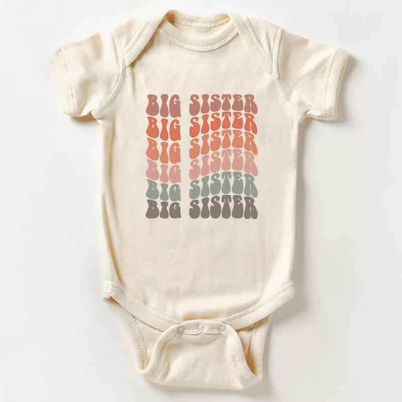 Retro Big Sister Baby Bodysuit