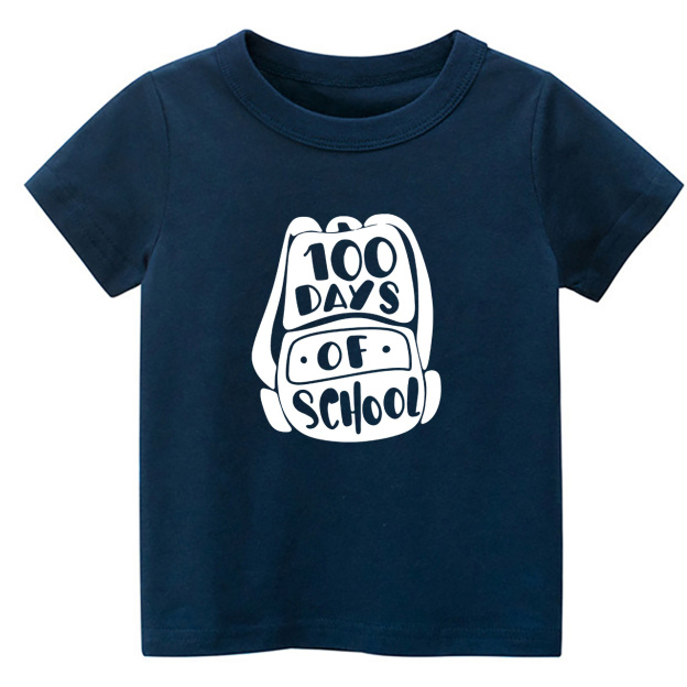 100 Days of School Backpack Kids T-shirts