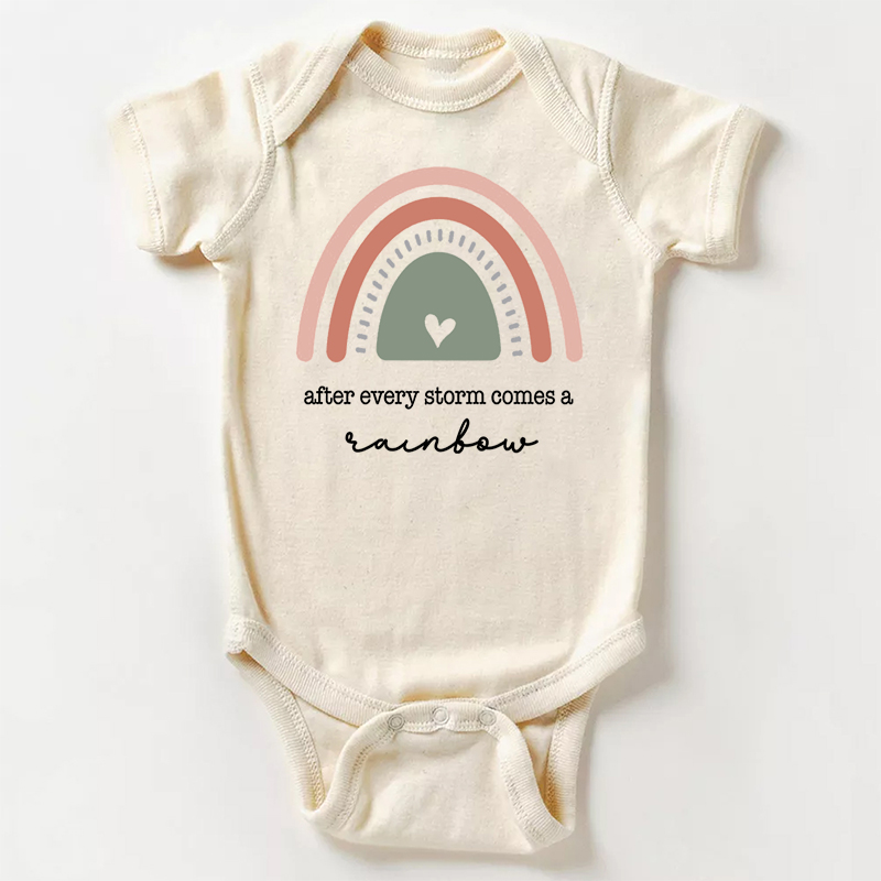 After Every Storm Comes A Rainbow Baby Bodysuit