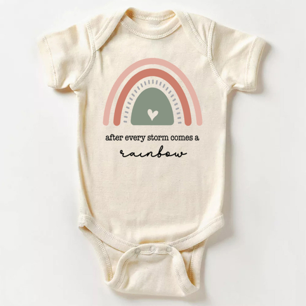 After Every Storm Comes A Rainbow Baby Bodysuit