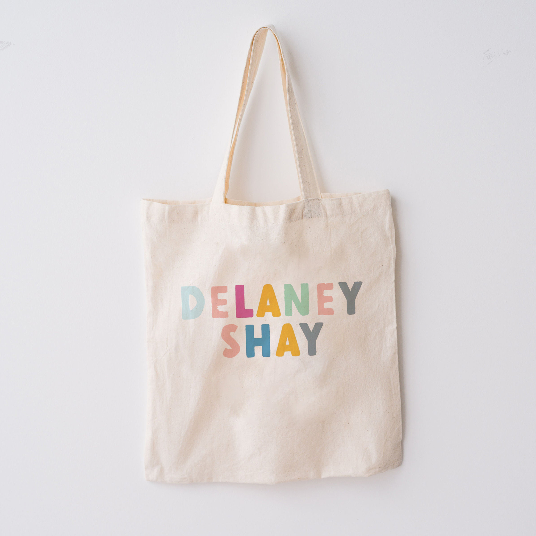 Personalized Set Colors  Kids School Tote Bag