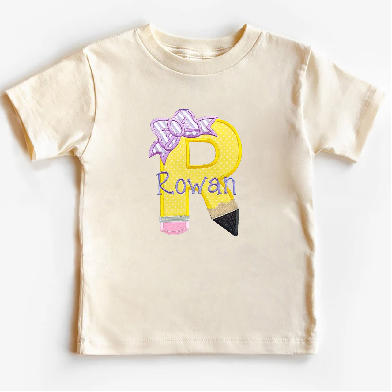 Personalized Pencil Name School Kids T-shirts