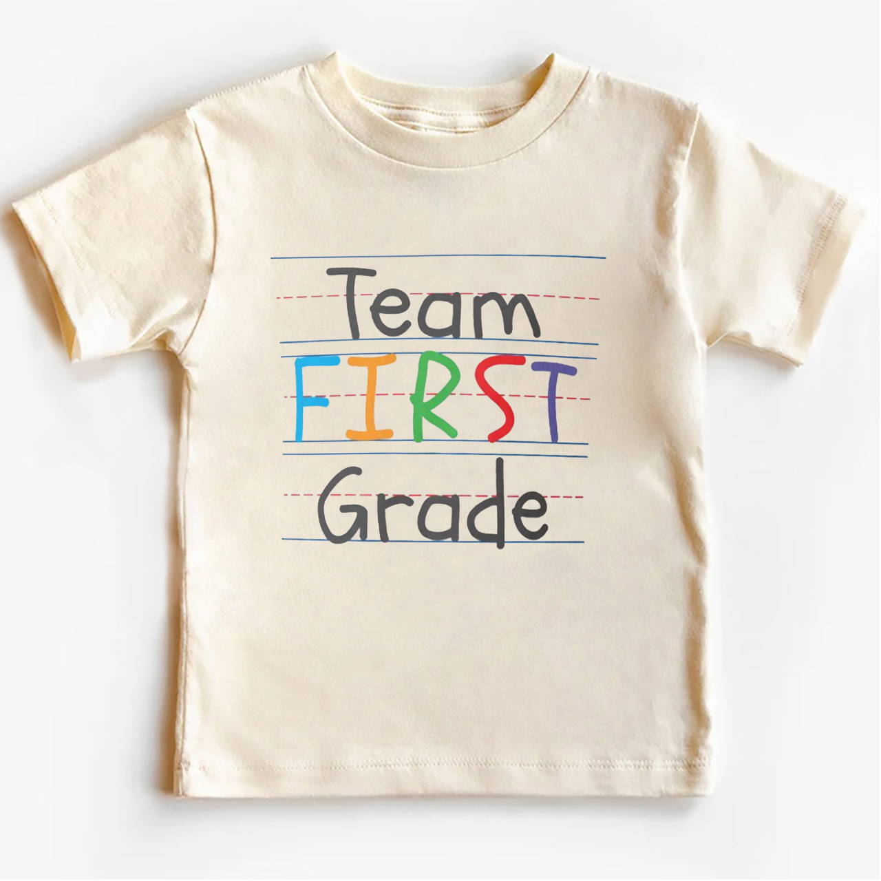 Team First Grade Back To School Kids T-shirts