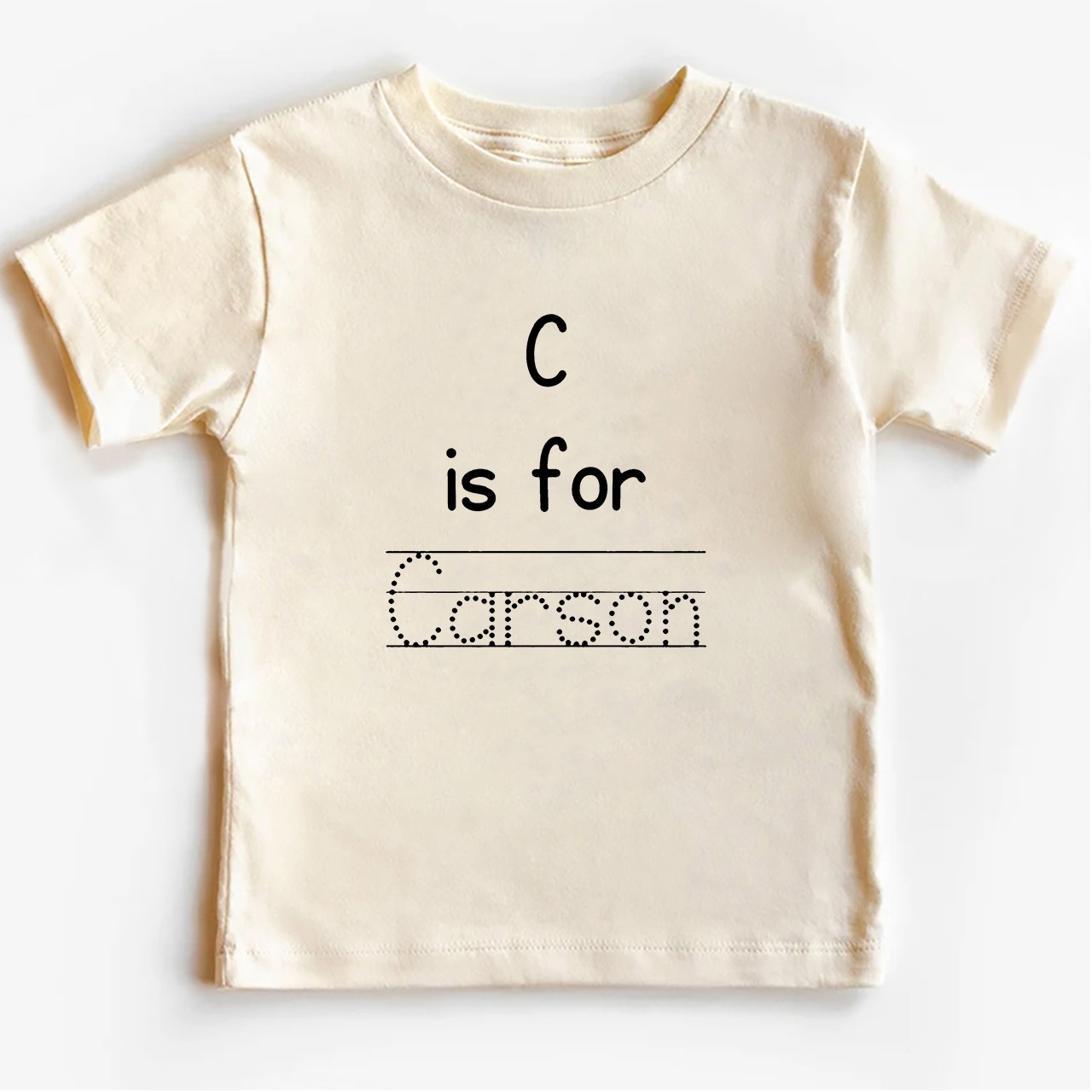 Personalized Alphabet Is For Name Back To School Kids T-shirts