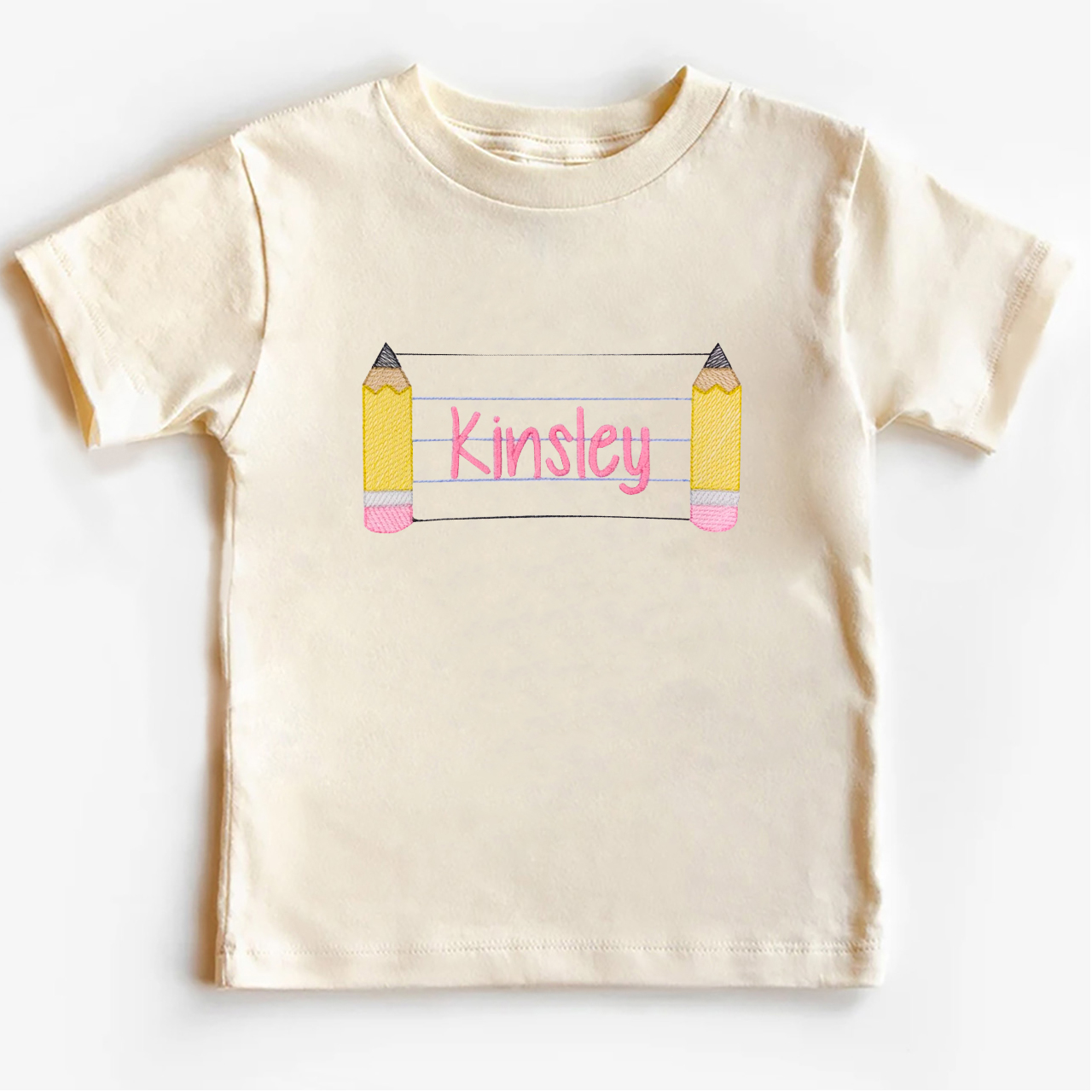 Personalized Back To School Pencil Name Tees