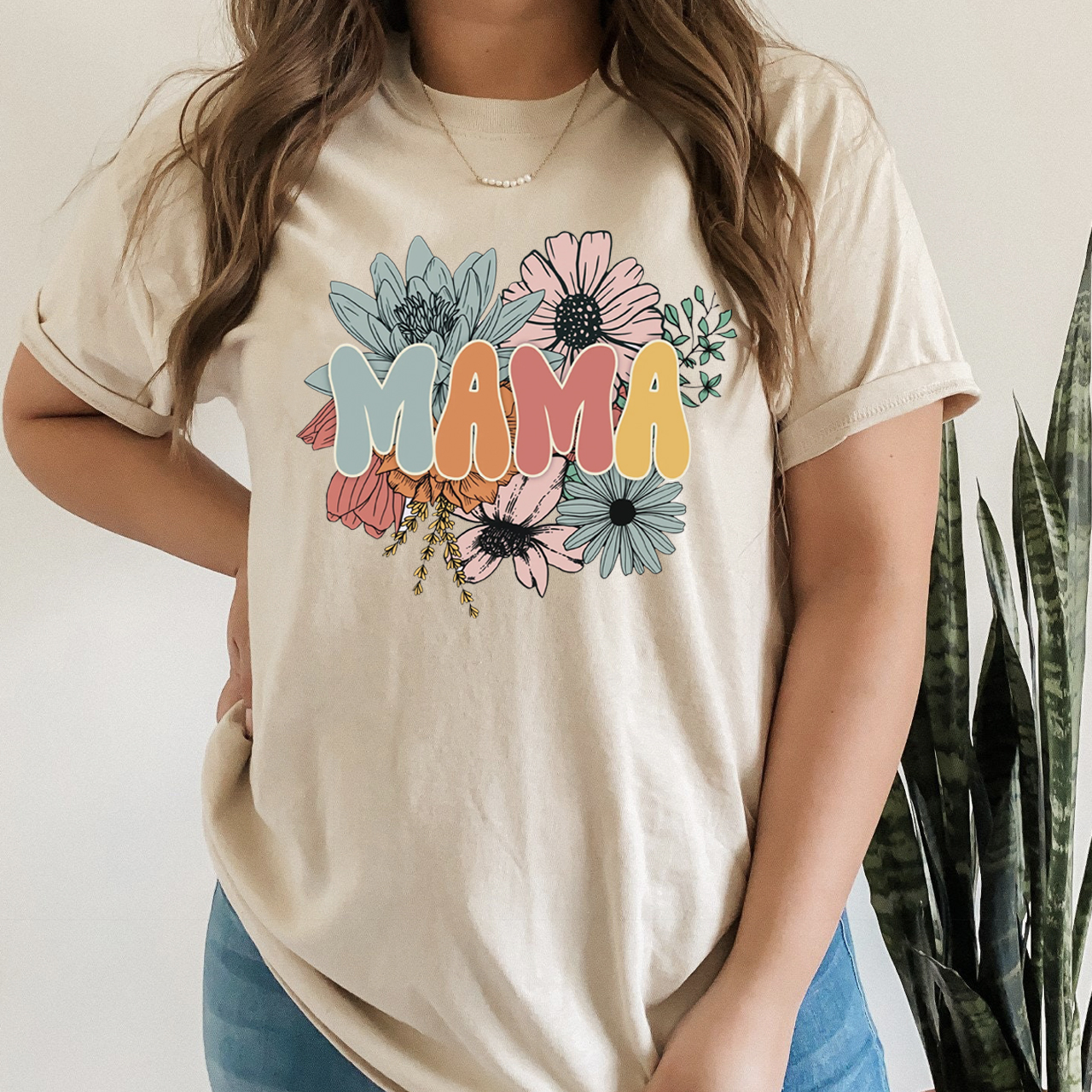 Retro Floral Gift Tees For Mom
