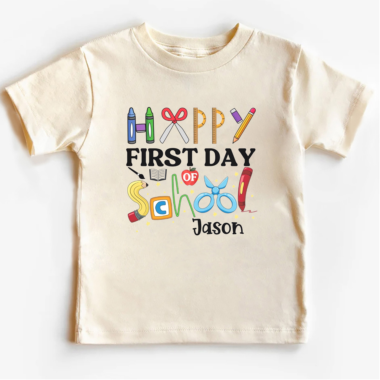 Personalized First Day of Shirt For School Kids
