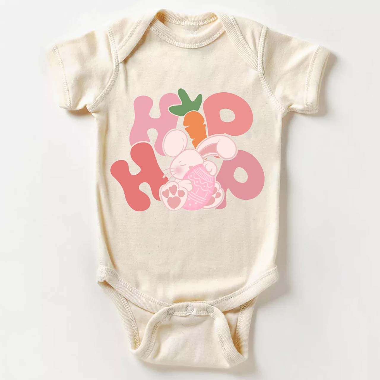Hip Hop Kids Easter Natural Easter Shirt Baby Bodysuit