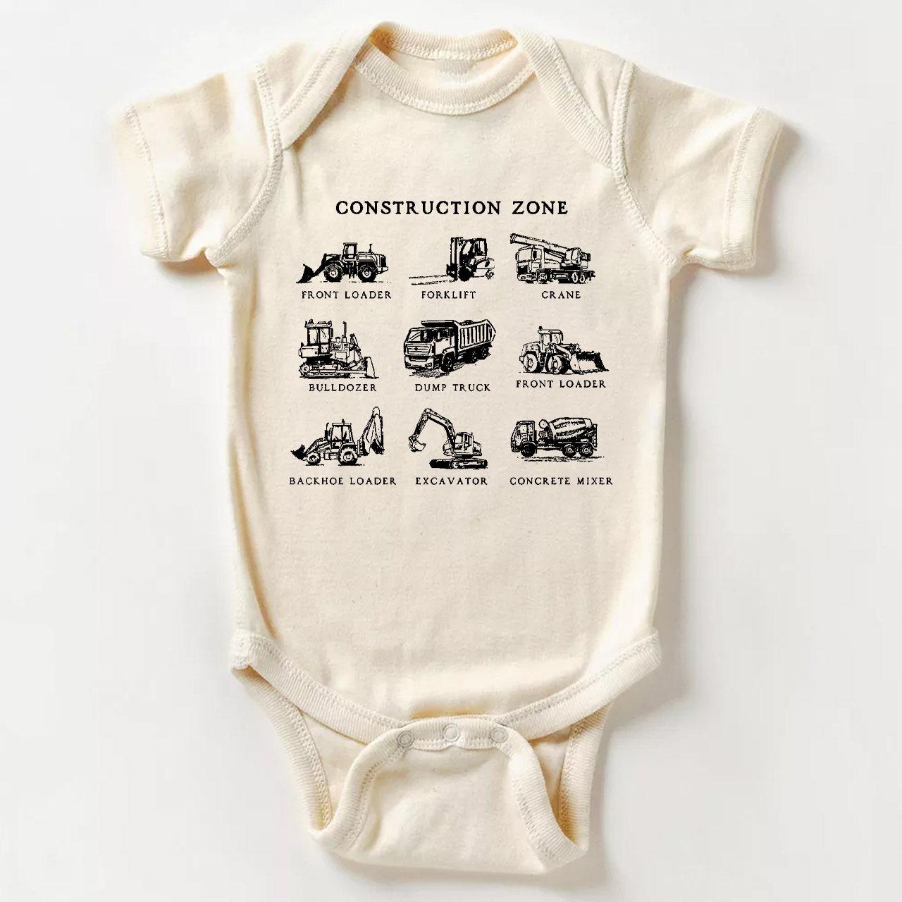 Construction Zone Baby Bodysuit